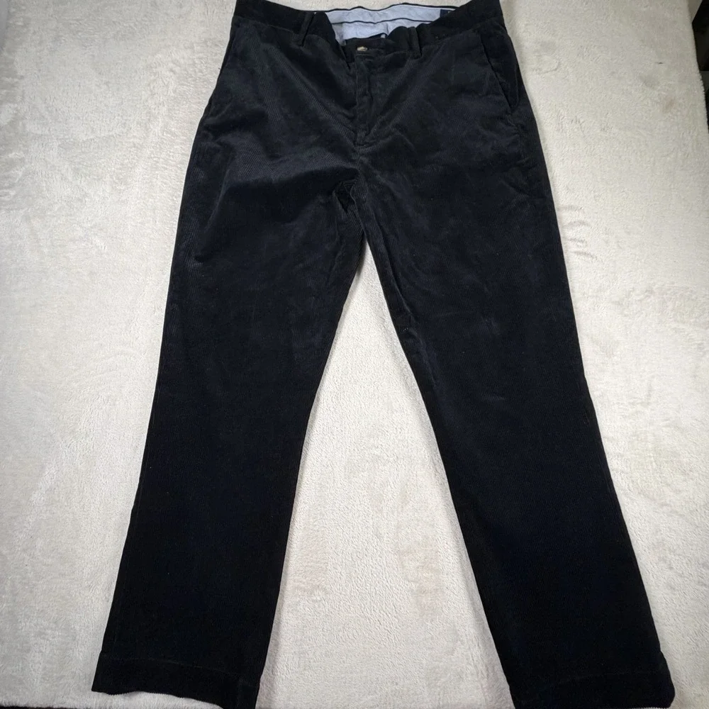 Polo Ralph Lauren Stretch Classic Fit Corduroy Pants Mens 36x30 Black Straight